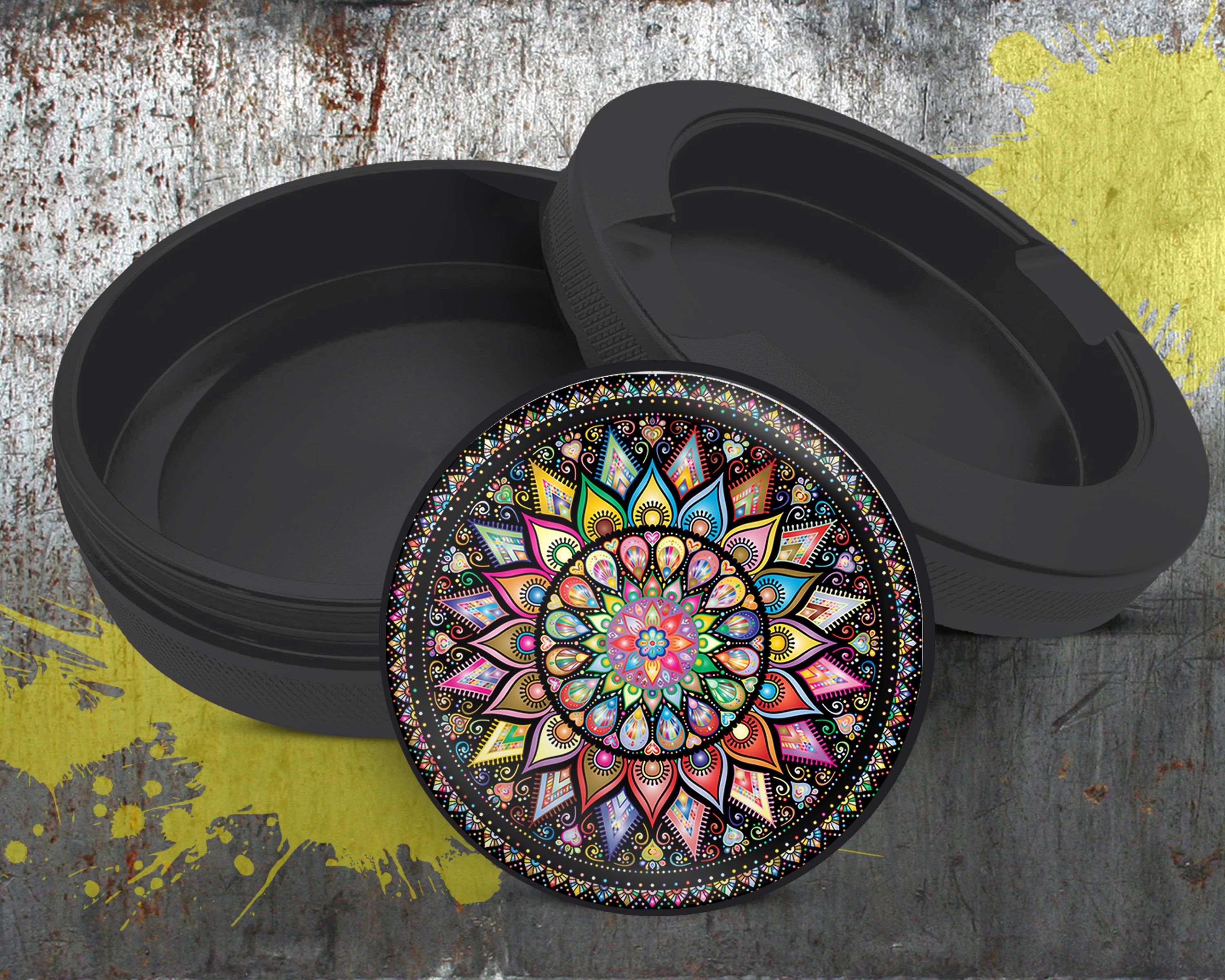 Mandala Trippy  Snus Storage Case Bottle Opener