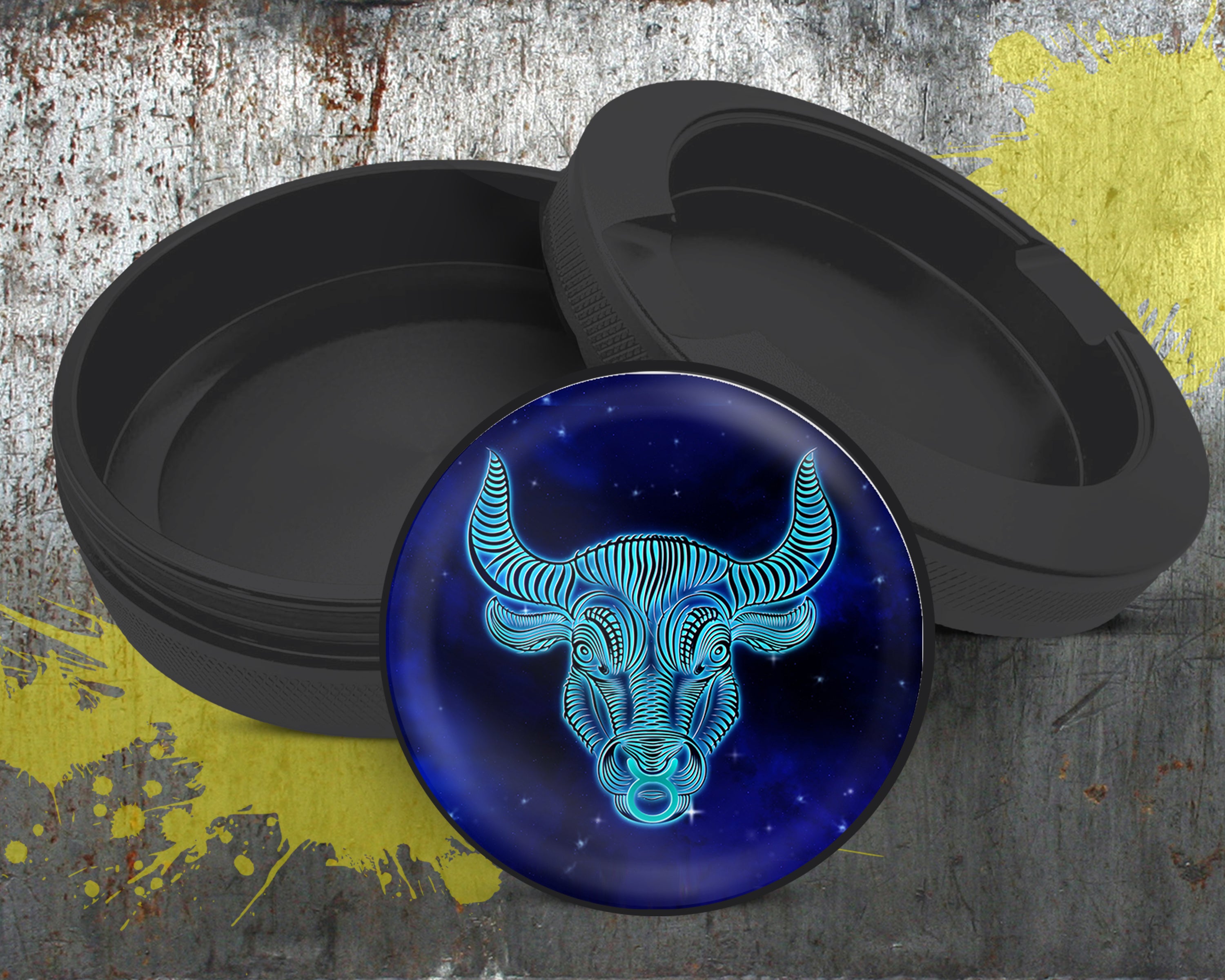 Taurus Zodiac Grinder Snus Storage Case Bottle Opener