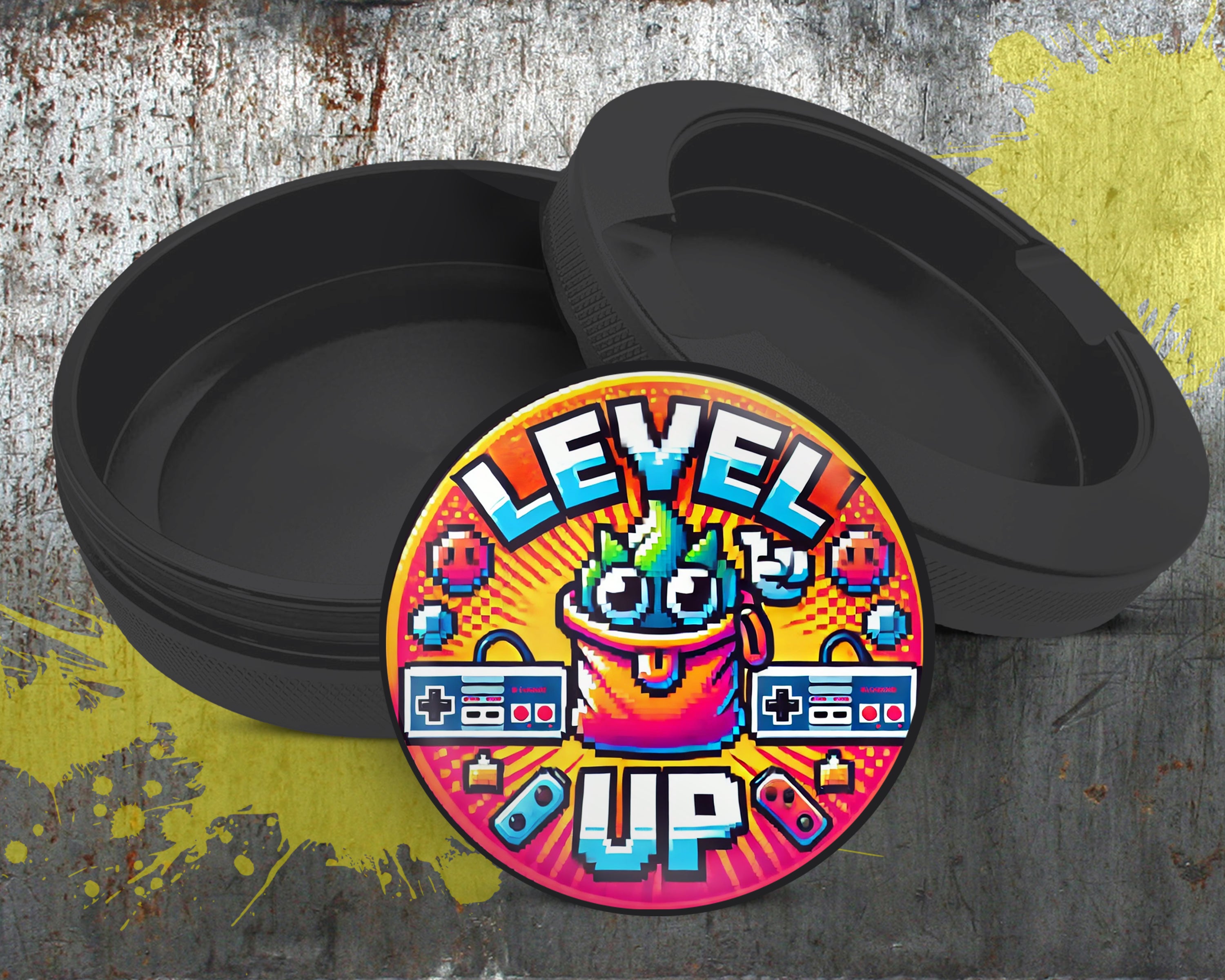 LEVEL UP Gamer Snus Holder, 8-Bit Retro Snus Storage Case Bottle Opener