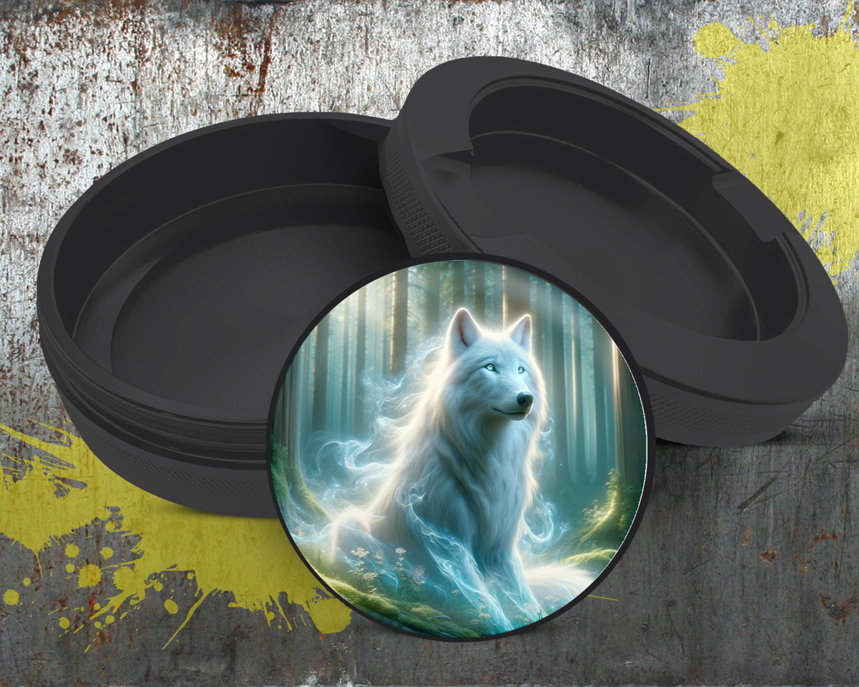 Wolf In A Mystical Forest Snus Storage Case Bottle Opener