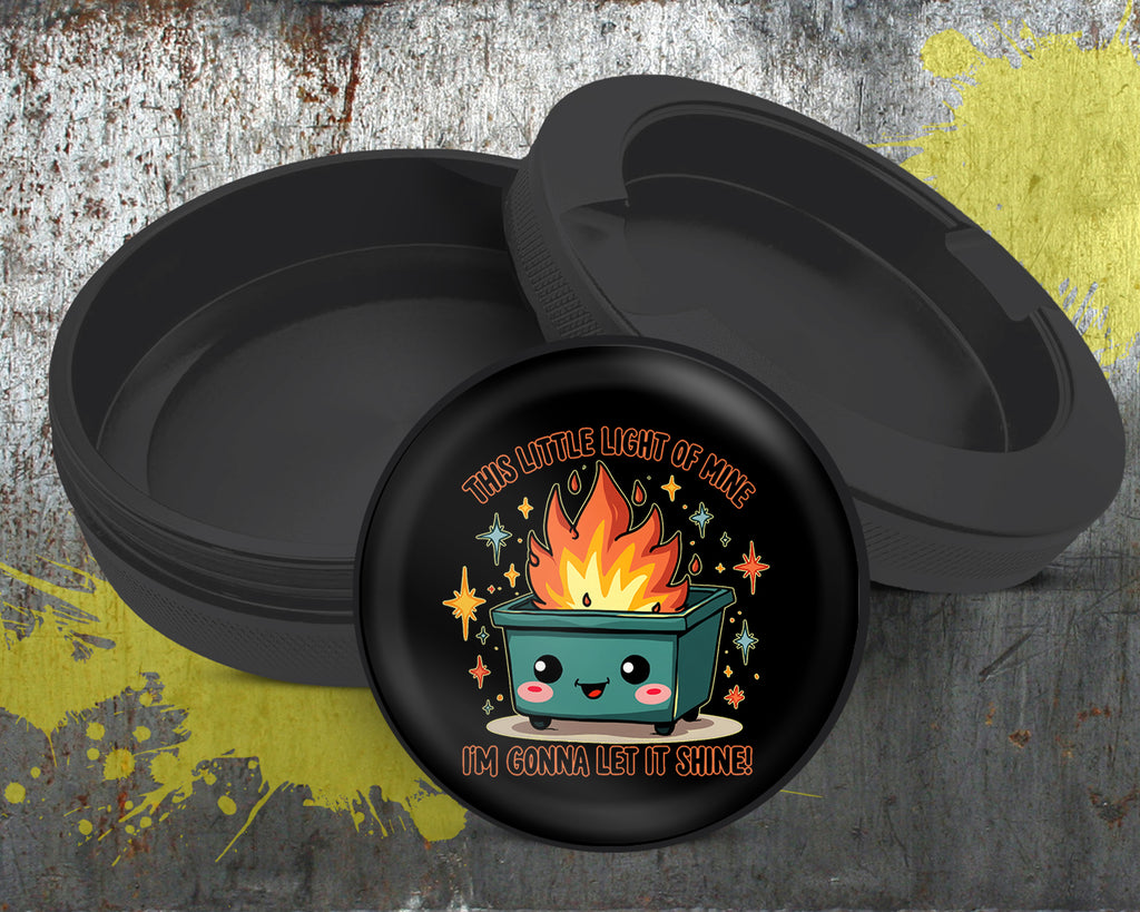 This Little Light Of Mine Dumpster Fire Snus Storage Case Bottle Opener