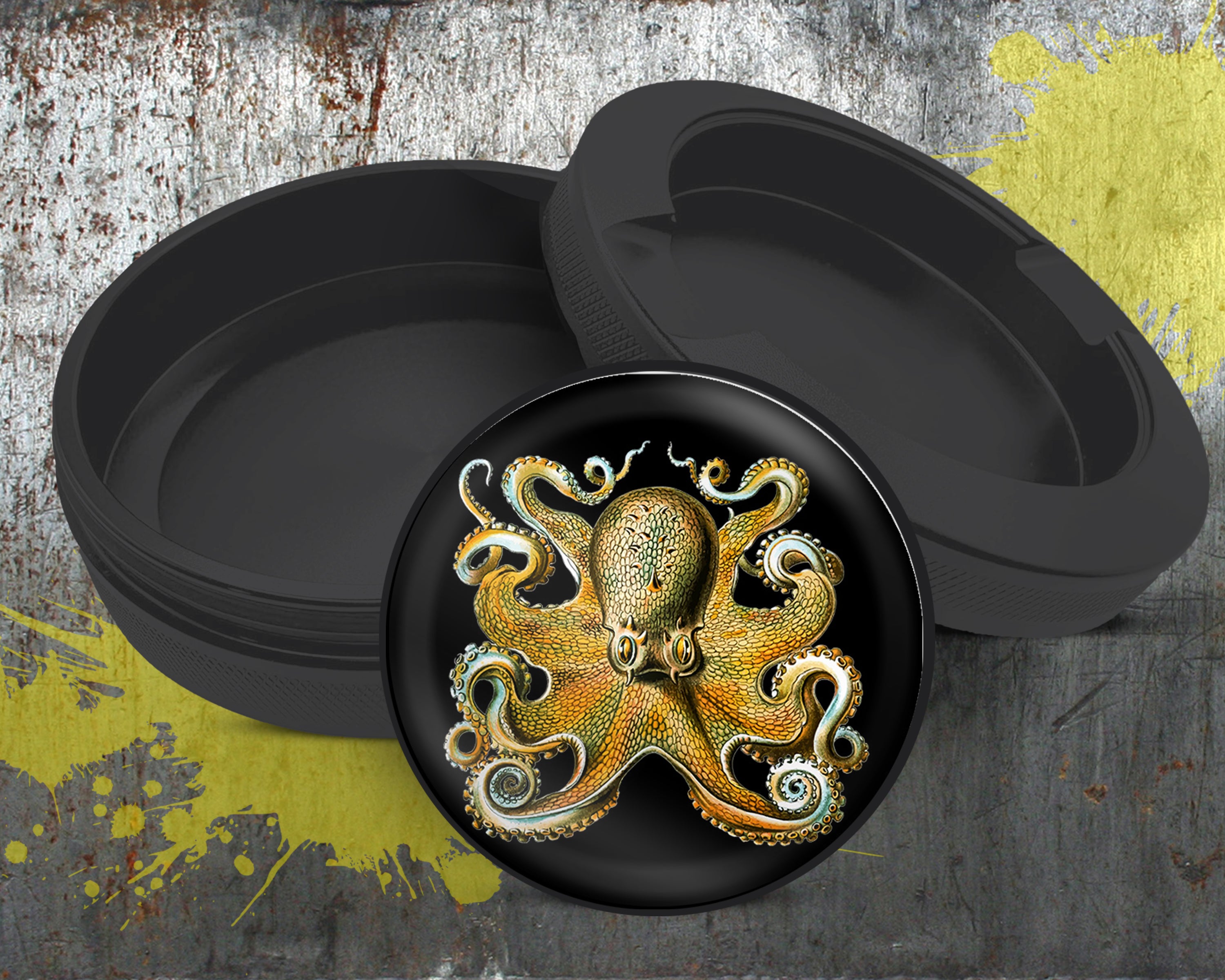 Octopus Grinder Whimsigoth  Snus Storage Case Bottle Opener