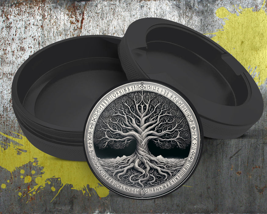 Norse Yggdrasil Tree Of Life Snus Storage Case Bottle Opener