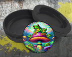 Trippy Mushroom Frog Snus Storage Case Bottle Opener