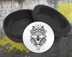 Native American Wolf Snus Storage Case Bottle Opener