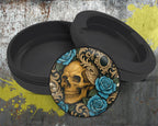 Gothic Skull with Roses and Chains Tattoo Aesthetic Snus Storage Case Bottle Opener