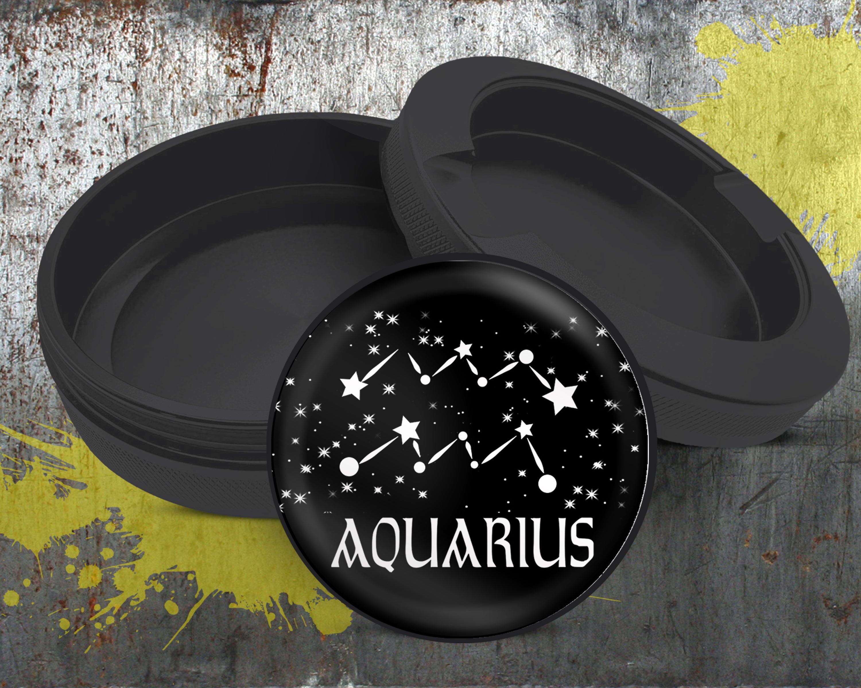Aquarius, the Water Bearer Zodiac Birth Sign Snus Storage Case Bottle Opener