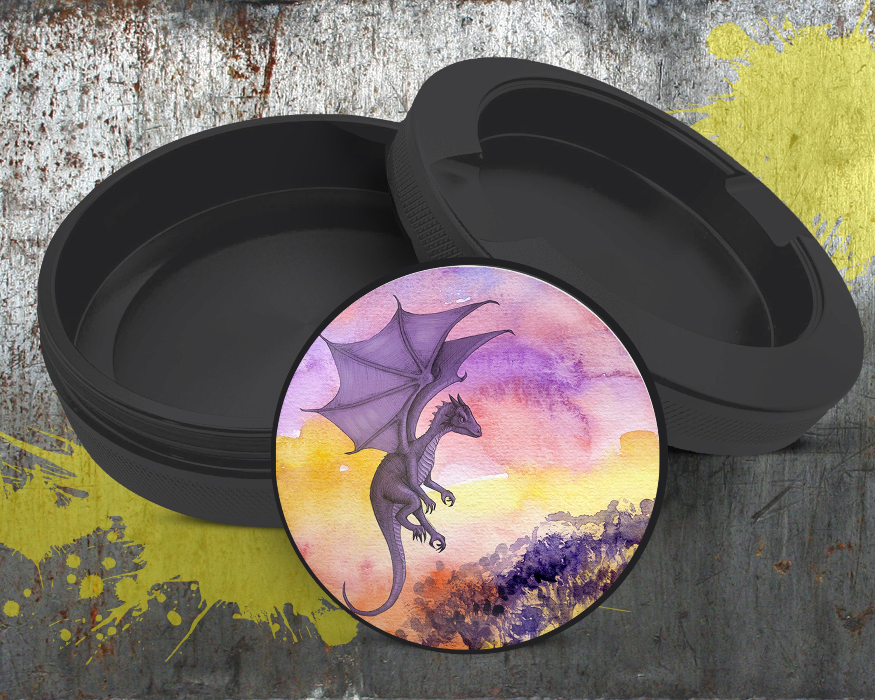 Purple Dragon Fantasy Snus Storage Case Bottle Opener