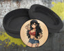 Anime Retro Pin-Up Girl with Long Hair and Tattoos Snus Storage Case Bottle Opener