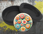 Happy Flower Power Snus Storage Case Bottle Opener