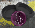 Purple Cat Lover Snus Storage Case Bottle Opener