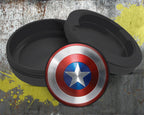 Captain Shield Superhero Comic Art Emblem Snus Storage Case Bottle Opener
