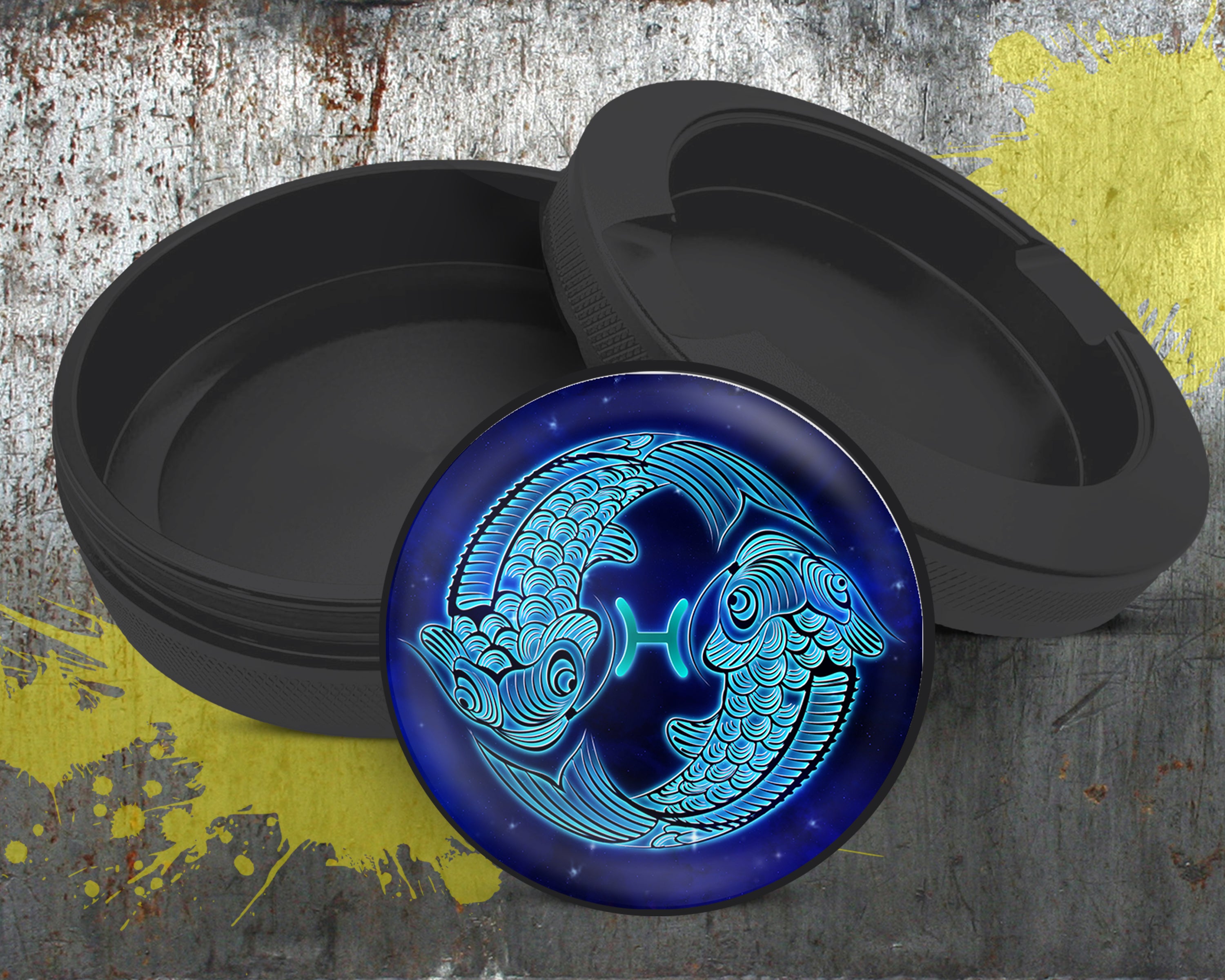 Pisces Zodiac Sign Astrology Snus Storage Case Bottle Opener