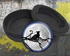Cat With Full Moon Grinder Snus Storage Case Bottle Opener