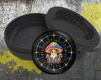 Trippy Rainbow Mushroom Crew Snus Storage Case Bottle Opener