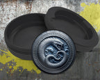 Oceanic Ouroboros Rune Circle Snus Storage Case Bottle Opener