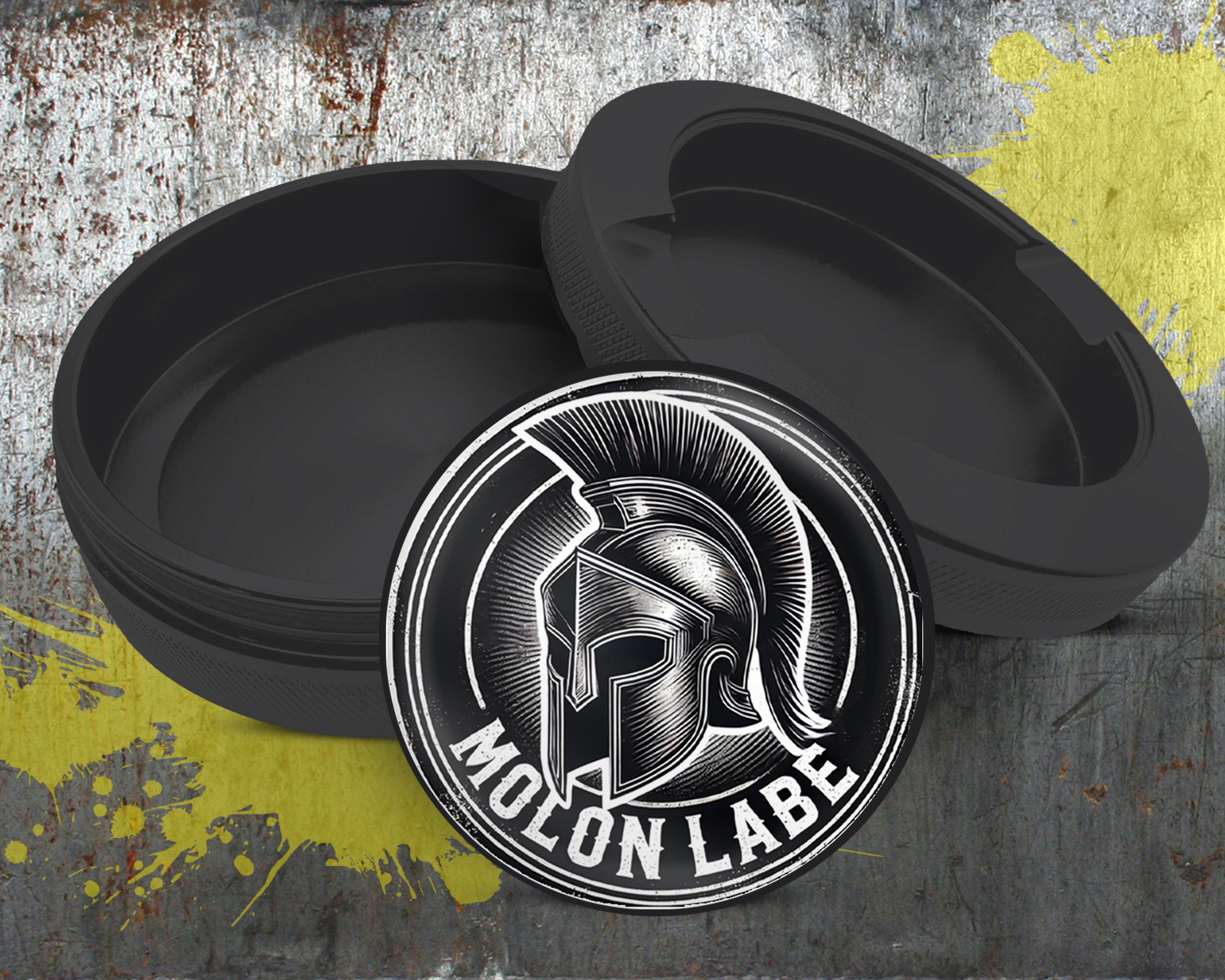 Molon Labe Spartan Helmet Snus Storage Case Bottle Opener