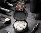 Snus Storage Case Mandala Trippy  Black