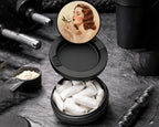 Snus Storage Case Vintage Rose Scented Beauty Black