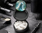 Snus Storage Case Wolf In A Mystical Forest Black