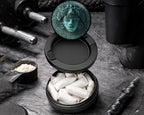 Snus Storage Case Aztec Turquoise Sun Mask Black