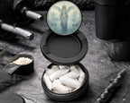 Snus Storage Case Art Nouveau Swan Angelic Vision Black