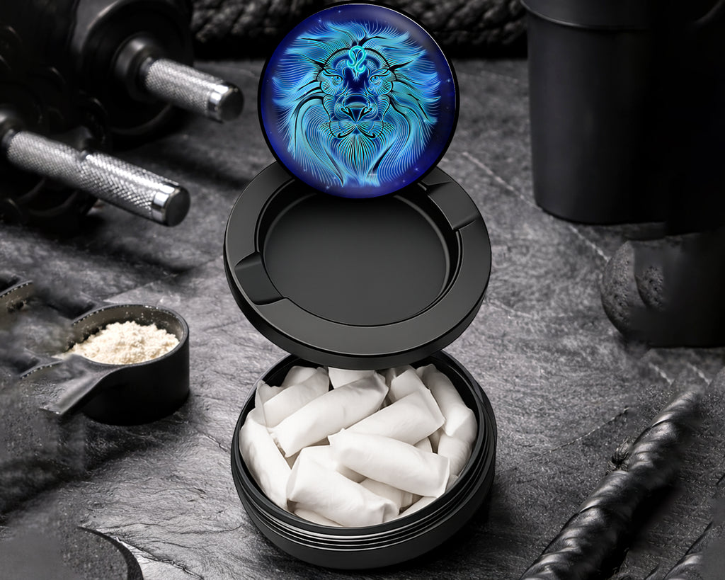 Snus Storage Case Leo Zodiac Astrology Black