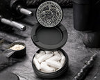 Snus Storage Case Norse Ravens Snus Holder, Huginn, Muninn, and Jack Black