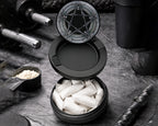 Snus Storage Case Skull & Bones Pentagram Black