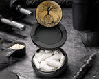 Snus Storage Case Viking Grinder Tree of Life Black
