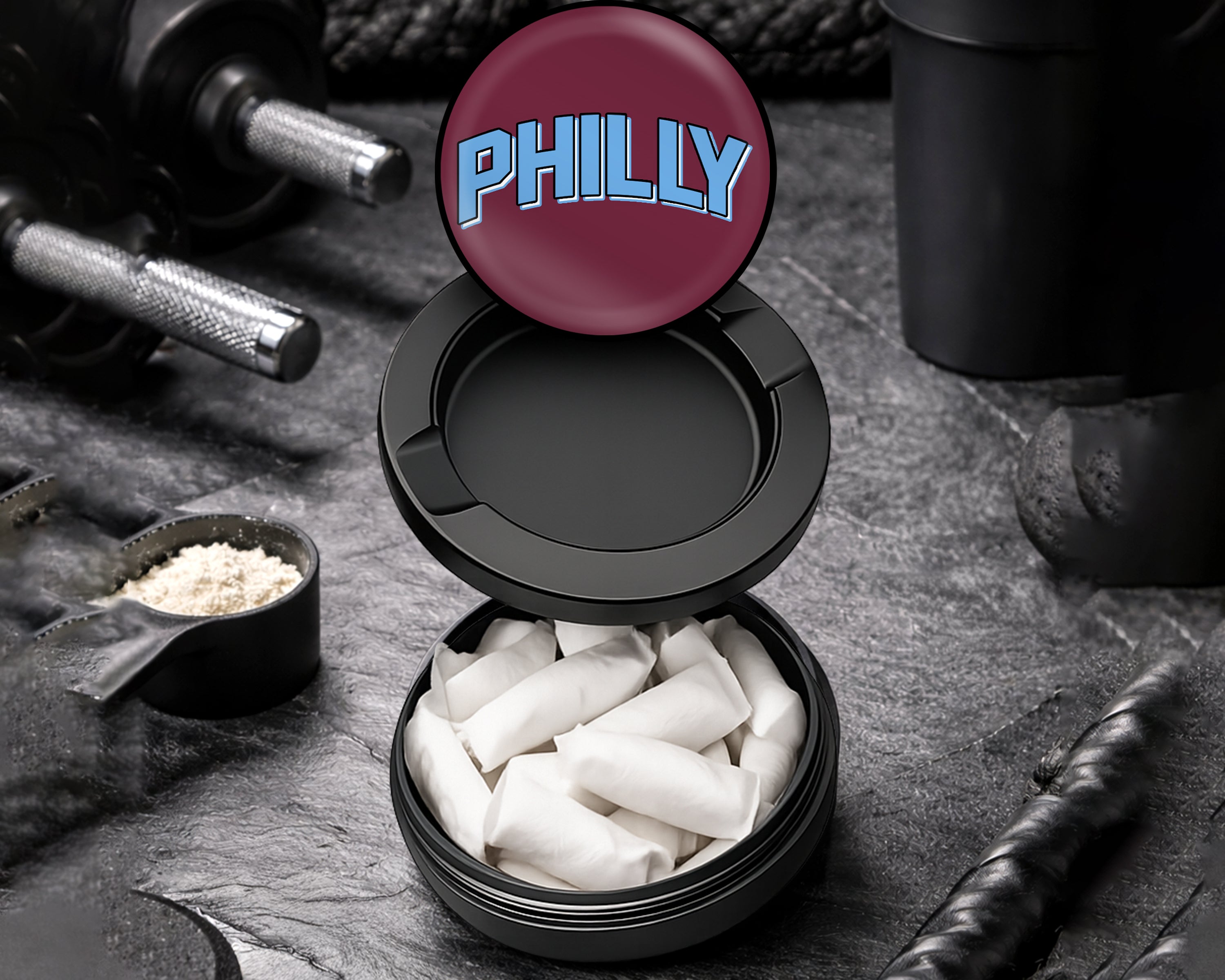 Snus Storage Case PHILLY Philadelphia Black