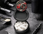 Snus Storage Case Racing Stripes Black