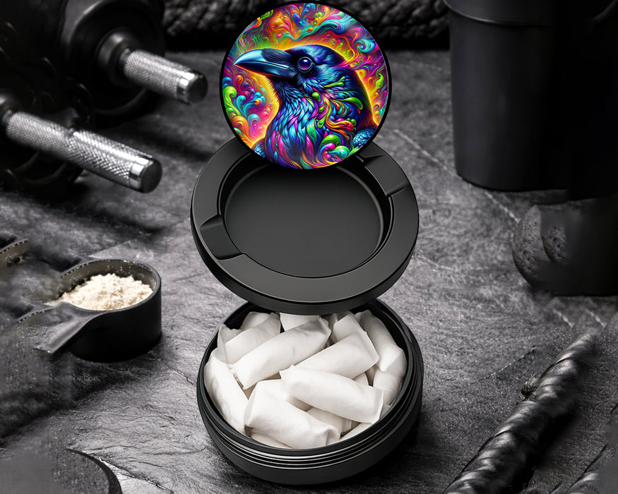 Snus Storage Case Trippy Raven Black