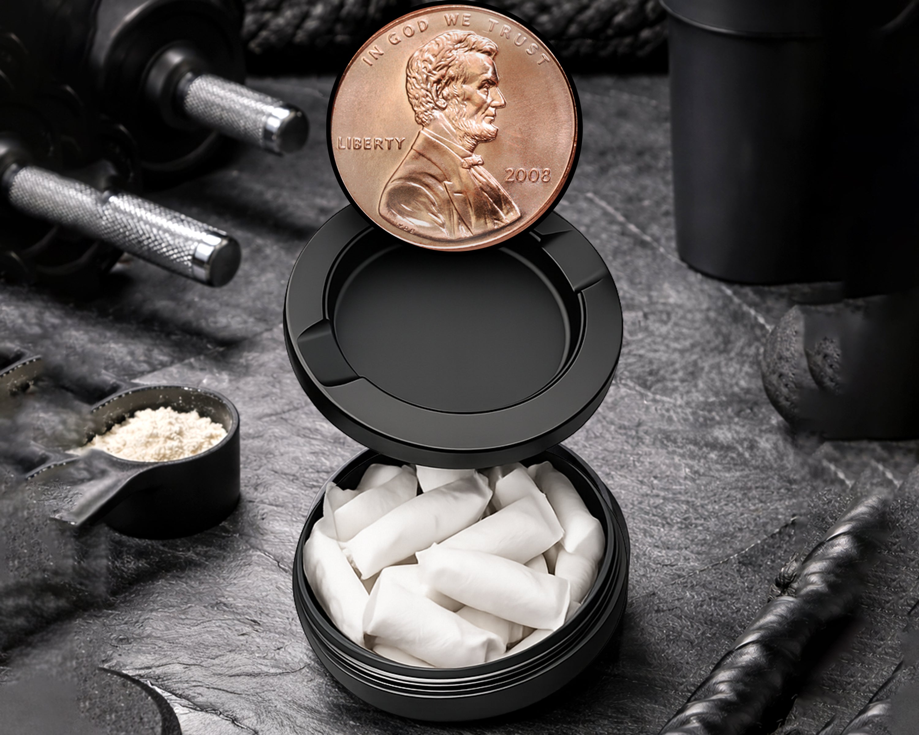 Snus Storage Case Penny For Your Thoughts Black