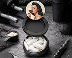 Snus Storage Case Romantic Retro Rose Beauty Black