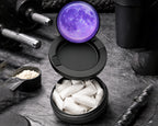 Snus Storage Case Purple Galaxy Moon with Starscape Black