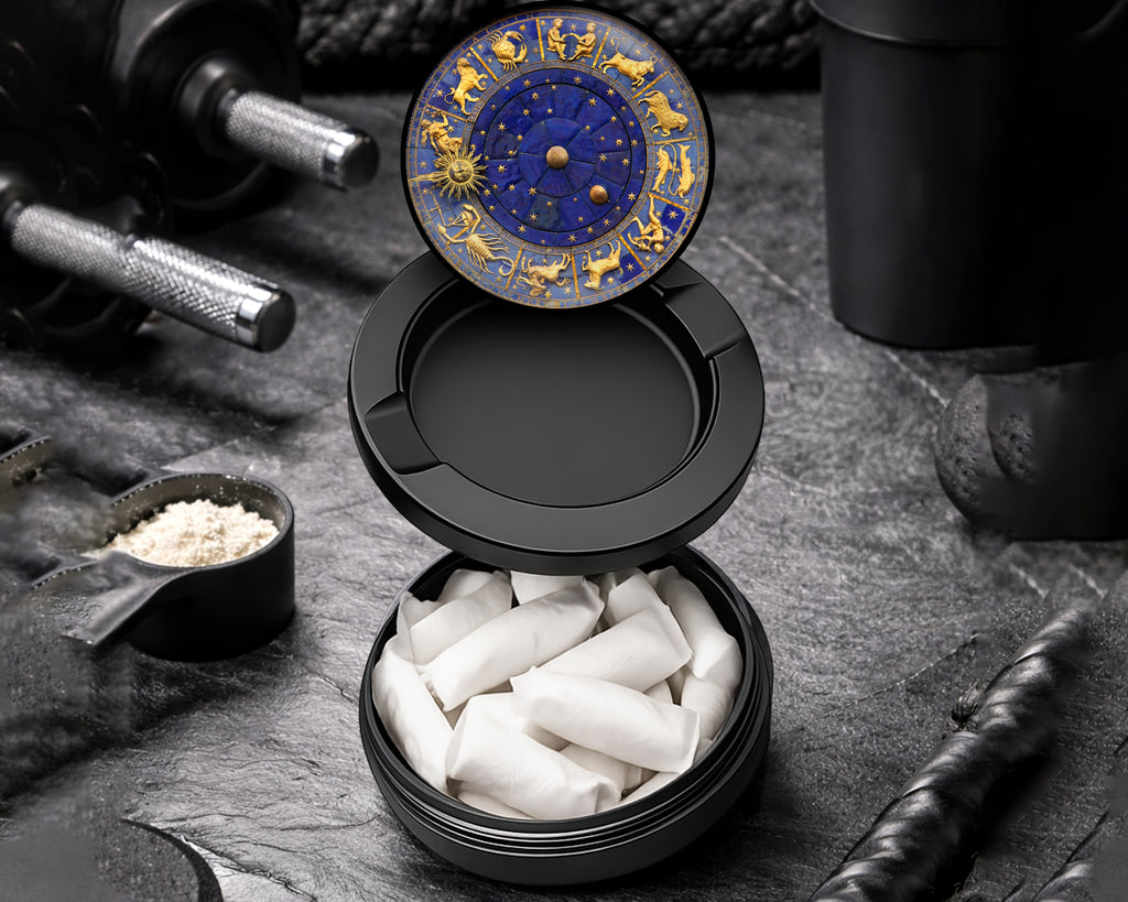 Snus Storage Case Zodiac Astrology, Signs Of The Zodiac Black