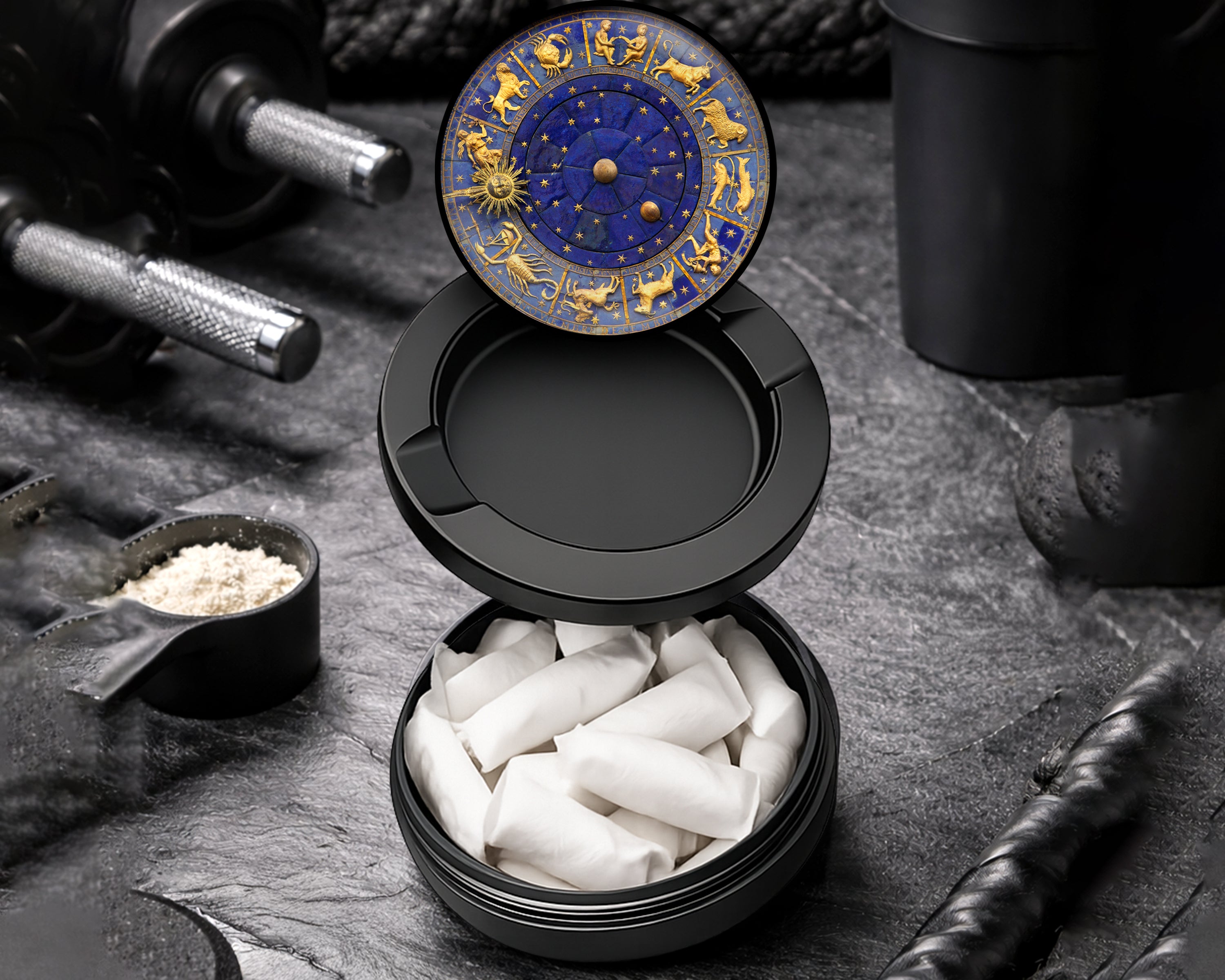 Snus Storage Case Zodiac Astrology, Signs Of The Zodiac Black