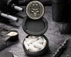 Snus Storage Case Biker Skull Black