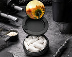 Snus Storage Case Sunflower Black