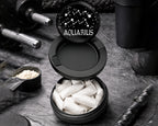 Snus Storage Case Aquarius, the Water Bearer Zodiac Birth Sign Black