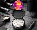 Snus Storage Case Trippy Psychedelic Lava Lamp Glow Design Black