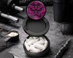 Snus Storage Case Gothic Moth Magic Mandala Black