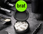 Snus Storage Case Brat Lime Green Grinder Black