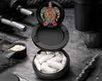 Snus Storage Case Colorful Sea Turtle Mandala Black