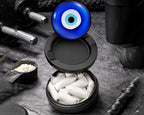 Snus Storage Case Evil Eye Nazar Azul Black
