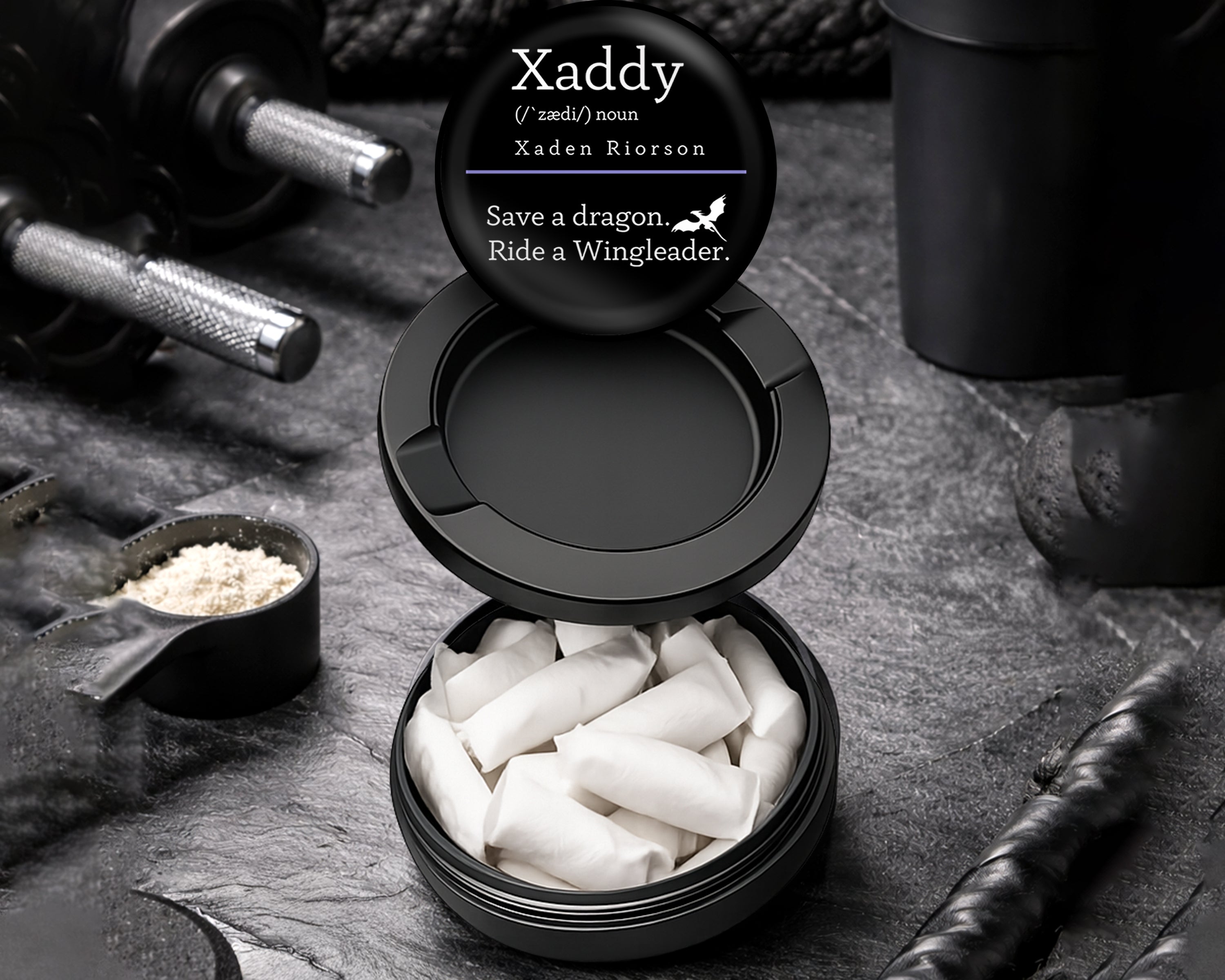 Snus Storage Case Save A Dragon, Ride A Wing leader  - Xaddy Riorson Black