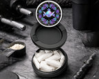 Snus Storage Case Crystal Rose Moon Trinity Black