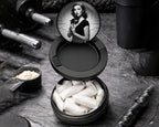 Snus Storage Case Noir Rose Vintage Elegance Black