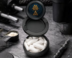 Snus Storage Case Valknut Wings Norse Emblem Black